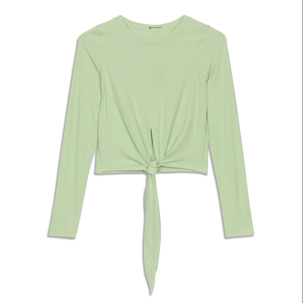 Lululemon Time To Restore Long Sleeve - light green athletic shirt